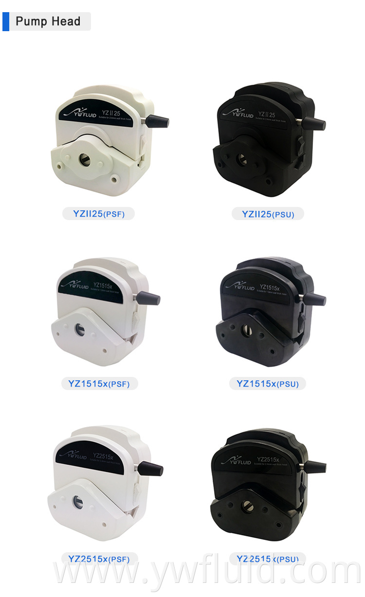 YWfluid High Performance Micro Peristaltic Pump for Laboratory Liquid Analysis with AC motor Speed Control Function